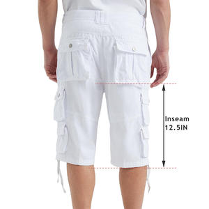 Pantalones cortos Cargo de impresión personalizada de secado rápido clásico de verano diario informal moda Color sólido pantalones cortos transpirables al aire libre para hombres - Product Image 4