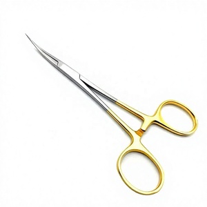 คีมคีบยุงเด็ก สแตนเลสสตีล ด้ามจับสีทอง เครื่องมือผ่าตัด - Product Image 1