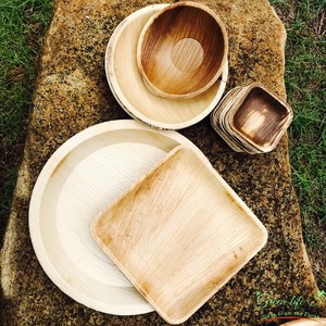 Areca Palm tấm tròn và vuông/bio dựa trên vật liệu/Thích hợp cho thực phẩm Xe tải nhanh ăn uống bình thường và không chất thải bán lẻ xuất khẩu - Product Image 2