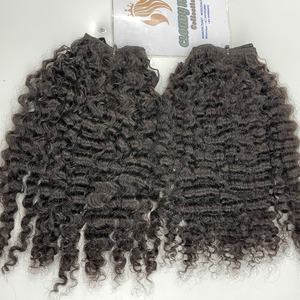 Pelo vietnamita de la mejor calidad, envío rápido, pelo virgen crudo, cutícula alineada, pelo virgen natural birmano, pelo humano rizado de visón - Product Image 1