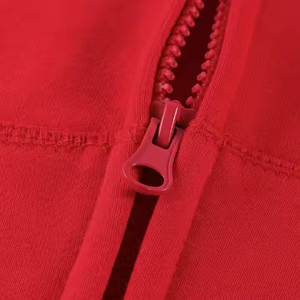 Sweat à capuche unisexe personnalisé OEM, chaud et zippé |   Vêtements de sport décontractés et élégants pour la rue, en polaire/tissu éponge français, respirants et à séchage rapide - Product Image 2