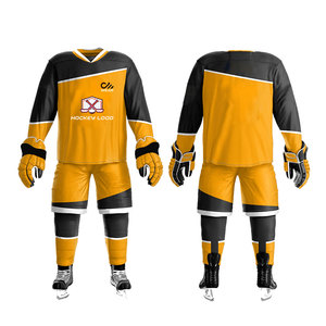 Uniforme de hockey sobre hielo 100% poliéster ropa deportiva equipo Jersey uniforme de hockey sobre hielo de alta calidad - Product Image 3