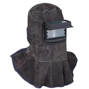 Competitive Price Welding Hood Flip Up Custom Best Selling Leather Welding Hood