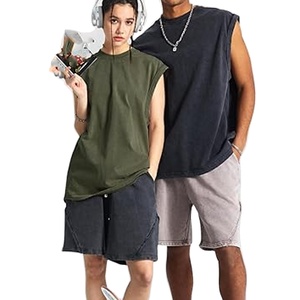 <b>Men's</b> Cotton Athletic Tank Top Custom <b>Singlet</b> <b>for</b> Gym Training Running Breathable Washed Formal <b>Singlet</b> Vest Custom Colors Sizes - Product Image 5