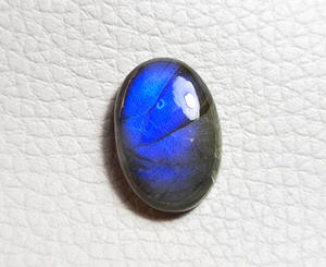 Fantástico labradorita azul piedra preciosa parte posterior plana suave pulido forma ovalada azul llamativo labradorita cabujón para hacer joyería - Product Image 2