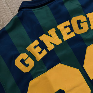 เสื้อฟุตบอลผ้าคอโปโลแนววินเทจสำหรับผู้ชายเสื้อยืดไซส์พิเศษผ้าฝ้ายพิมพ์ลายพิมพ์ซับลิเมชันแนวย้อนยุคดีไซน์ตามสั่ง - Product Image 4