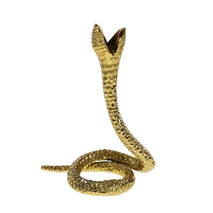 Meilleures ventes : Porte-bougie Serpent plaqué or de haute qualité, base métallique, luxe unique, personnalisable, fait main, pour la maison et les événements - Product Image 2