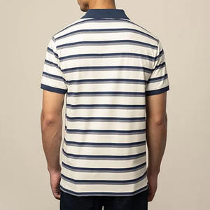 Polo de golf brodé personnalisé avec logo pour hommes en coton et polyester, uniforme d'entreprise - Product Image 6