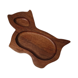 Plato para servir de madera de Mango con forma de conejo marrón Natural oscuro, decoración de lujo para el hogar, bandeja grande para aperitivos de frutas, Navidad, Acción de Gracias, a granel - Product Image 4