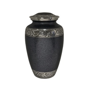 Urne finie en pierre brune urnes de crémation en aluminium et urnes funéraires souvenir cendres commémoratives fournisseurs Inde - Product Image 4
