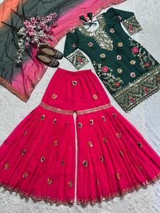 Salwar Kameez de Diseño Tradicional Pakistaní de Última Moda al por Mayor para Mujer, para Bodas, Fiestas, Diseño Étnico Moderno, Lavable, Fatema - Product Image 6