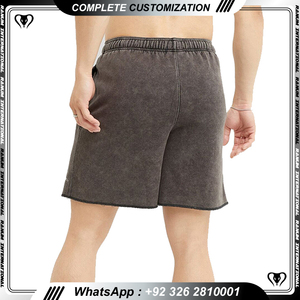Pantalones Cortos Deportivos para Hombre con Lavado Ácido, Dos Bolsillos, Cintura Media, Cordón Ajustable, Secado Rápido, Transpirables, para Verano y Actividades al Aire Libre - Product Image 6