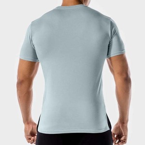 Camisetas de Hombre de Talla Grande, Corte Regular, Impresión de Logotipo Personalizado, 100% Algodón, Manga Corta, Ropa Deportiva, Secado Rápido, Transpirable - Product Image 4