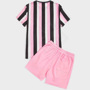 Novedad de 2025, conjunto informal de camiseta y pantalones cortos de algodón de verano para hombre, conjuntos de camisetas transpirables y cómodos para hombre al por mayor - Product Image 2