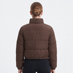 High Quality Women's Puffer Jackets Bomber Winter Girl Women Down Jackets 2026 Fashion Custom Warm <b>Zipper</b> up <b>Coats</b> - Product Image 3