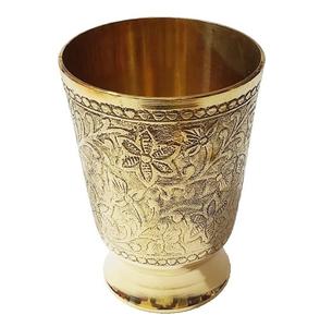 Vaso de latón de gran venta para la cena, utensilios seguros para alimentos, utensilios de cocina hechos a mano, vasos de vaso de Metal. - Product Image 1
