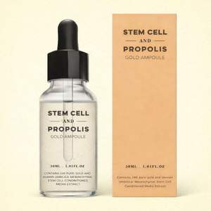 Ampoule d'or à la propolis premium, sérum anti-rides et anti-âge pour le visage avec acide hyaluronique et peptides - Product Image 1