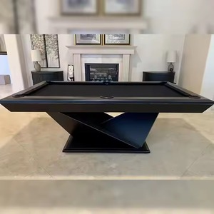 NOUVEAU Table de billard/snooker de luxe moderne en bois massif de 7, 8 ou 9 pieds pour intérieur, avec plateau en ardoise et coussinets en caoutchouc, et table de ping-pong - Product Image 3