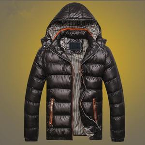 2023 Top Selling OEM Printed Canvas Puffer <b>Jacket</b> for <b>Men</b> Customized Logo Winter Waterproof Hooded - Product Image 6