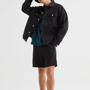 Wholesale <b>Men</b> <b>Shorts</b> Custom Logo Cotton Elastic Waist <b>Shorts</b> Plain Sweat Fleece <b>Shorts</b> for Highletic Gym - Product Image 2