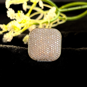 แหวนเงินแท้ VVS Moissanite 925 10K ชุบทอง - Product Image 5