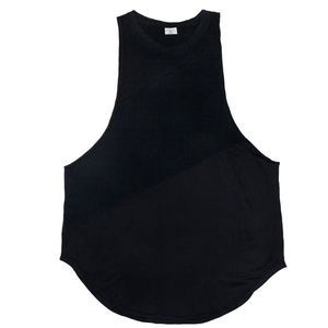 Débardeurs Coupe Carrée Muscle Côtelé Débardeurs Personnalisé Vente en Gros Gym Stringer Débardeur Hommes - Product Image 1