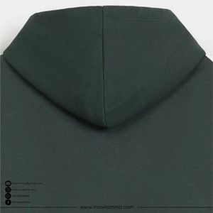 Sweat à capuche d'hiver surdimensionné tendance, 100% coton molletonné, poids lourd, uni, teint, logo personnalisé brodé, imprimé, unisexe - Product Image 5