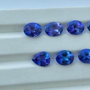 Premium 10x8mm poire coupe facettes véritable bleu tanzanite pierre précieuse en vrac pour la fabrication de bijoux prix de gros du fournisseur de l'inde - Product Image 5
