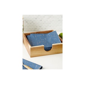 Porte-serviettes en bois artisanal élégant et luxueux pour la maison, les cafés et les tables à manger - Décoration de mariage - Product Image 1