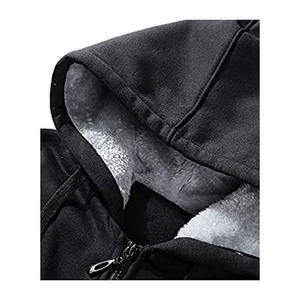 Men's Casual <b>Lined</b> Fleece Hoodie 100% Cotton Anti-Wrinkle Winter Fashion <b>Coat</b> - Product Image 4