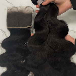 โรงงานในสต็อกราคาถูก100% ร่างกายมนุษย์คลื่นขนบราซิลเวอร์จินผมรวมกลุ่มเวียดนามผมดิบ - Product Image 3