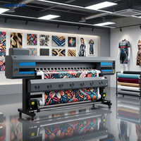Imprimante à sublimation thermique haute vitesse 1,8 m avec 4 têtes Epson I3200, machine d'impression textile numérique pour l'impression de tissus de vêtements de sport