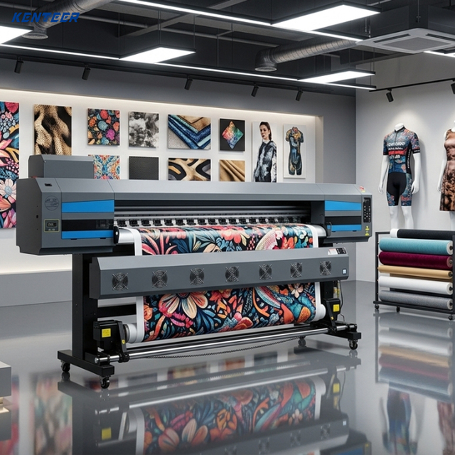 High Speed 1.8m Dye Sublimation Printer with 4 Epson I3200 Heads Digital Textile Printing Machine for Sportswear Fabric Printing