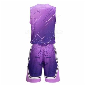 Jersey de Baloncesto Duradero para Hombre, Nuevo, Transpirable, Conjuntos de Uniformes en Oferta, Ropa de Baloncesto 100% Poliéster - Product Image 2
