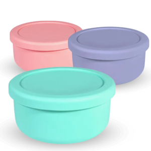 Boîtes à lunch en silicone personnalisées avec couvercles, disponibles en tailles de 700ml et 1300ml, portables, durables et élégantes dans les couleurs de votre choix - Product Image 6