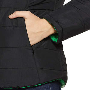 Chaqueta negra acolchada de tela de nailon, ropa de moda con servicio OEM, fabricación de paquistaní - Product Image 6