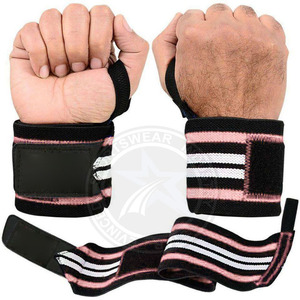 Muñequera elástica ajustable, vendajes para fitness, soporte transpirable para levantamiento de pesas y powerlifting, logotipo personalizado - Product Image 1