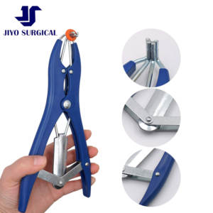 Venta caliente Elastrator de acero inoxidable Alicates de castración Herramienta de acoplamiento y anillamiento de cola de ganado - Product Image 4