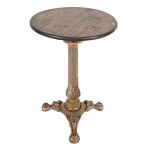 Table à café et à manger de style vintage, plateau carré en bois massif, base en fer, cadre en acier de qualité commerciale, meubles de restaurant et de pub à vendre - Product Image 4