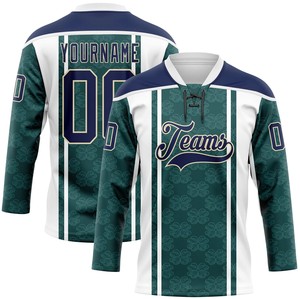Jersey de Hockey Personalizado de Alta Calidad, 100% Poliéster, Antibacterial, de Secado Rápido, con Nombre/Números del Equipo Personalizados, Cuello en V, Tirante en T - Product Image 1