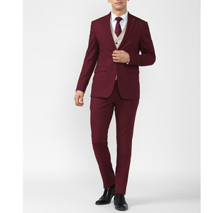 Ropa Formal Pantalones y abrigo de moda 3 piezas Ropa personalizada Hombre Traje DE BODA Slim Fit Hombres Traje Homme Pana Traje de cuello mandarín - Product Image 6