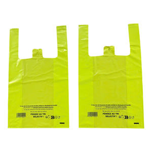 OEM 100% reciclable HDPE personalizado huecograbado impreso cremallera camisetas bolsas supermercado compras chaleco mango hecho en Vietnam - Product Image 1