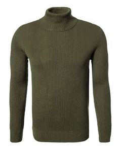Pull à col roulé en jersey pour homme, anti-froissement, 100% coton peigné, pull d'hiver confortable, élégant, coupe ajustée, 2025 - Product Image 4