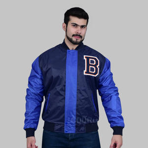 Chaquetas de bombardero ligeras de invierno para hombre resistentes al agua cortavientos casuales de otoño con cremallera completa a prueba de viento trabajo - Product Image 1