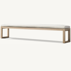 Banc de jardin en bois de teck avec coussins doux et durables pour une utilisation extérieure confortable avec des coussins moelleux - Product Image 2