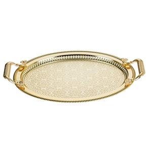 Home Table Top Food Server Ware Tray Luxury Design <b>Large</b> Size Metal Food <b>Serving</b> Tray Dessert Display For Kitchen Ornaments - Product Image 3
