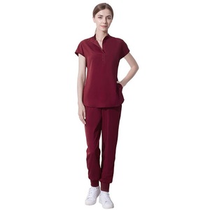 Uniformes médicos elásticos de Spandex de rayón de alta calidad, uniformes de Hospital personalizados para hombres, uniformes para mujeres, abrigos de laboratorio médico, uniforme de enfermera - Product Image 4