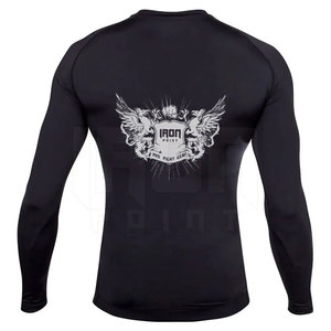 Rash Guard High Quality New Style Men Rash Guard Breathable Gym Wear Rash Guard Fight Training Gear - Product Image 3