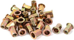 Tuerca Remachable de Acero al Carbono para Electrodomésticos, M4 M5 M6 M8 M10 M12, Hexagonal Medio/Completo, Zinc/Níquel - Product Image 6