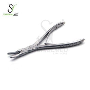 Venta caliente Stille-Ruskin Bone Rongeur 9 ", doble acción, mandíbulas curvas, instrumentos de cirugía ortopédica de tamaño de mordida de 6 y 8 mm - Product Image 2